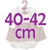 Outfit for Antonio Juan doll 40-42 cm - Flower printed dress and jacket