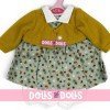 Outfit for Antonio Juan doll 40-42 cm - Bird printed dress and jacket