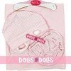 Clothes for Antonio Juan doll 40-42 cm - Pink set with blanket, panties, hat and bib