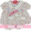 Outfit for Antonio Juan doll 40-42 cm - Pink floral printed dress with headband