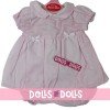 Outfit for Antonio Juan doll 40-42 cm - Pink dress with small dots and matching briefs