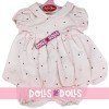 Outfit for Antonio Juan doll 40-42 cm - Pink dress with stars and matching briefs