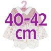 Outfit for Antonio Juan doll 40-42 cm - Bunny print dress with pink jacket