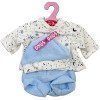 Outfit for Antonio Juan doll 33-34 cm - Blue space printed outfit with hat