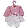 Outfit for Antonio Juan doll 33-34 cm - Pink square printed outfit with jacket and shorts