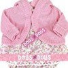 Outfit for Antonio Juan doll 33-34 cm - Pink floral print outfit with pink jacket