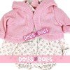 Outfit for Antonio Juan doll 33-34 cm - Printed outfit with pink jacket