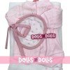 Outfit for Antonio Juan doll 33-34 cm - Pink set with blanket, romper and bib 