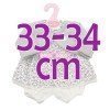 Outfit for Antonio Juan doll 33-34 cm - Floral print outfit with grey jacket