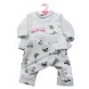 Outfit for Antonio Juan doll 52 cm - Mi Primer Reborn Collection - Grey bear print outfit