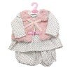 Outfit for Antonio Juan doll 52 cm - Mi Primer Reborn Collection - Floral outfit with pink vest