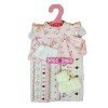 Outfit for Antonio Juan doll 26-27 cm - Flowers printed outfit with blanket