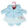 Outfit for Antonio Juan doll 33-34 cm - Strips printed outfit with blue jacket