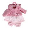 Outfit for Antonio Juan doll 33-34 cm - Printed outfit with pink jacket