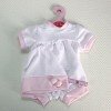 Outfit for Antonio Juan doll  - Rompers with white and pink hat and dappled 40-42 cm