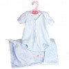 Outfit for Antonio Juan doll 40-42 cm - Blue romper with hat and star printed sleeping-bag