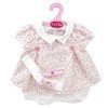 Outfit for Antonio Juan doll 40-42 cm - Pink flowers printed dress with headband