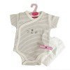 Outfit for Antonio Juan doll 40 - 42 cm - Sweet Reborn Collection - Grey strips printed body with nappy