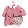 Outfit for Antonio Juan doll 55 cm - Flower printed outfit with pink jacket and hat