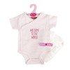Outfit for Antonio Juan doll 52 cm - Mi Primer Reborn Collection - Pink strips printed body with nappy