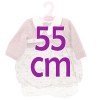 Outfit for Antonio Juan doll 55 cm - Flower printed outfit with mauve jacket