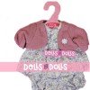 Outfit for Antonio Juan doll 26-27 cm - Flowers printed outfit with jacket