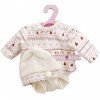 Outfit for Antonio Juan doll 33-34 cm - Pink winter fabric outfit with hat