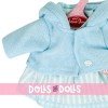 Outfit for Antonio Juan doll 33-34 cm - Strips printed outfit with blue jacket