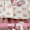 Outfit for Antonio Juan doll 40-42 cm - Pale rose outfit with printed jacket and booties