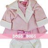 Outfit for Antonio Juan doll 40-42 cm - Pink outfit with hood