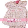 Outfit for Antonio Juan doll 40-42 cm - Pink flowers printed outfit