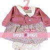 Outfit for Antonio Juan doll 40-42 cm - Pink printed outfit with jacket