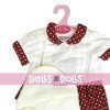 Outfit for Antonio Juan doll 40-42 cm - Dots printed outfit with hat