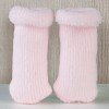 Complements for Así doll 36 to 46 - Pink wool curl booties