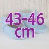Complements for Así doll 43 to 46 cm - Light blue bootie shoes for María, Pablo, Leo, Real Reborn and Limited Series dolls