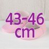 Complements for Así doll 43 to 46 cm - Pink bootie shoes for María, Pablo, Leo, Real Reborn and Limited Series dolls