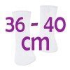 Complements for Así doll 36 to 40 - White socks
