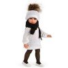 Así doll 40 cm - Sabrina with white knitted hat and dress