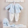 Outfit for Así doll 43 cm - Star printed romper with light-blue jacket for Pablo