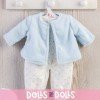 Outfit for Así doll 43 cm - Star printed romper with light-blue jacket for Pablo