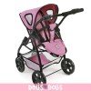 Emotion 3 in 1 doll pram 77 cm - Chair, carrycot and car seat combination - Bayer Chic 2000 - Jeans Pink