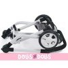 Mika pram 74,5 cm convertible to pushchair for dolls - Bayer Chic 2000 - Grey Denim