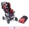 Road Star doll pram 85 cm - Bayer Chic 2000 - Purple and orange pattern