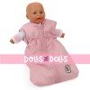 Sleeping bag for dolls to 55 cm - Bayer Chic 2000 - Pink-grey