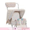 Beige winter kit for Bebelux Big doll pushchair