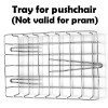 Pushchair chrome shopping tray Bebelux Big