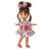 Berjuan doll 22 cm - Boutique dolls - Luci with bun and bow dress