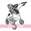 Emotion 3 in 1 doll pram 77 cm - Chair, carrycot and car seat combination - Bayer Chic 2000 - Navy-Grey