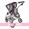 Emotion 3 in 1 doll pram 77 cm - Chair, carrycot and car seat combination - Bayer Chic 2000 - Navy-Grey