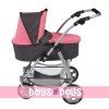 Emotion 2 in 1 doll pram 77 cm - Chair and carrycot combination - Bayer Chic 2000 - Coral-Grey